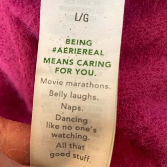 Aerie Pink Ribbed Sweater - Picture 6 of 7